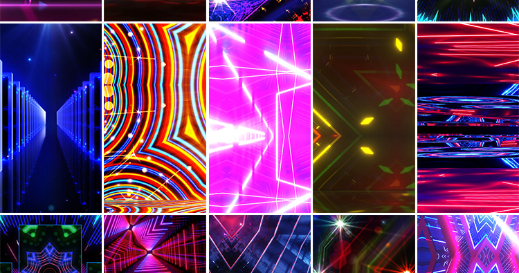 动感炫酷走秀表演手机直播舞台竖屏抖音快手绿幕动态背景视频素材