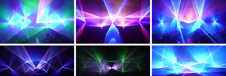 灯光秀镭射激光线开场走秀酒吧动感炫酷投屏LED直播背景视频素材