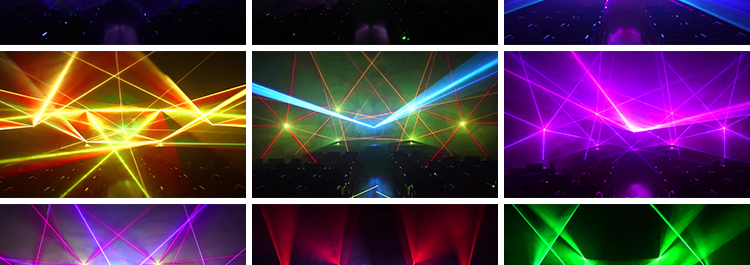 灯光秀镭射激光线开场走秀酒吧动感炫酷投屏LED直播背景视频素材