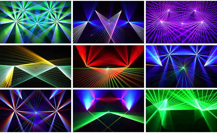 灯光秀镭射激光线开场走秀酒吧动感炫酷投屏LED直播背景视频素材