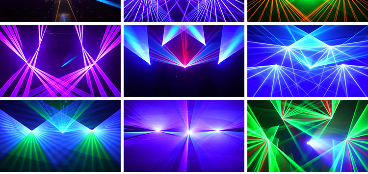 灯光秀镭射激光线开场走秀酒吧动感炫酷投屏LED直播背景视频素材