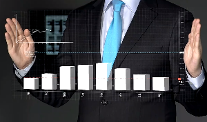 理财师智能展示股市涨幅视频素材