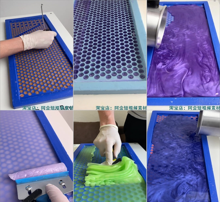 国外刮蜡沉浸式竖屏高清解压视频素材小说推文引流短视频手工