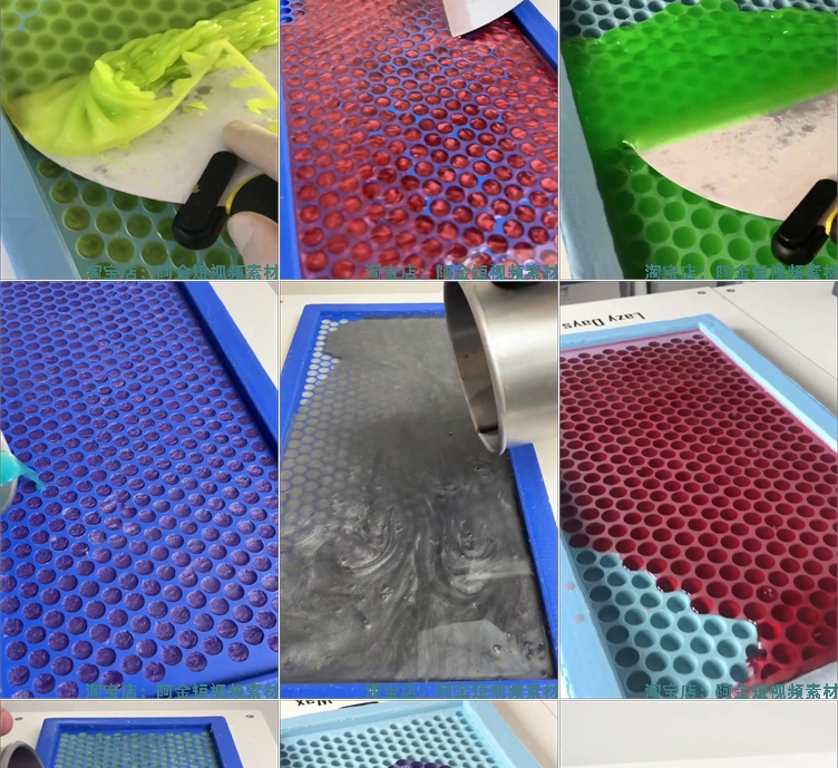 国外刮蜡沉浸式竖屏高清解压视频素材小说推文引流短视频手工