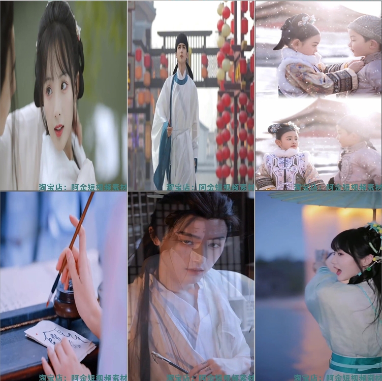 古风人物唯美汉服国风古装高清视频小说推文素材抖音自媒体剪辑