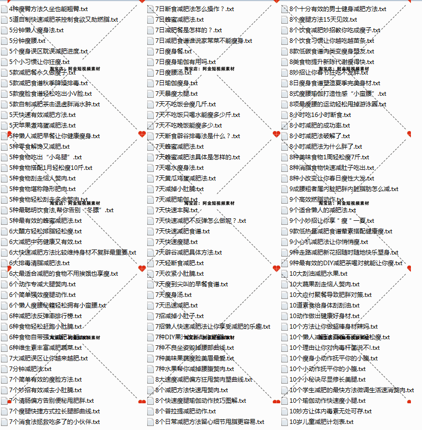 养生减肥科普知识健瘦身抖音短视频素材文案语录大全口播话术脚本