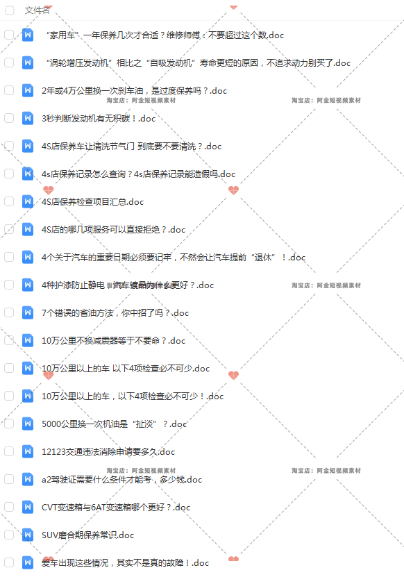 汽车维修护保养知识短视频口播文案汽车美容装潢修复抖音快手文案