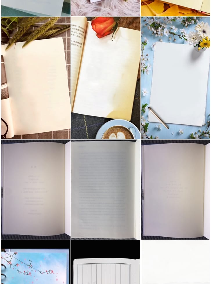 短视频素材书单号模板抖音动态静态高清无水印背景图文案制作教程