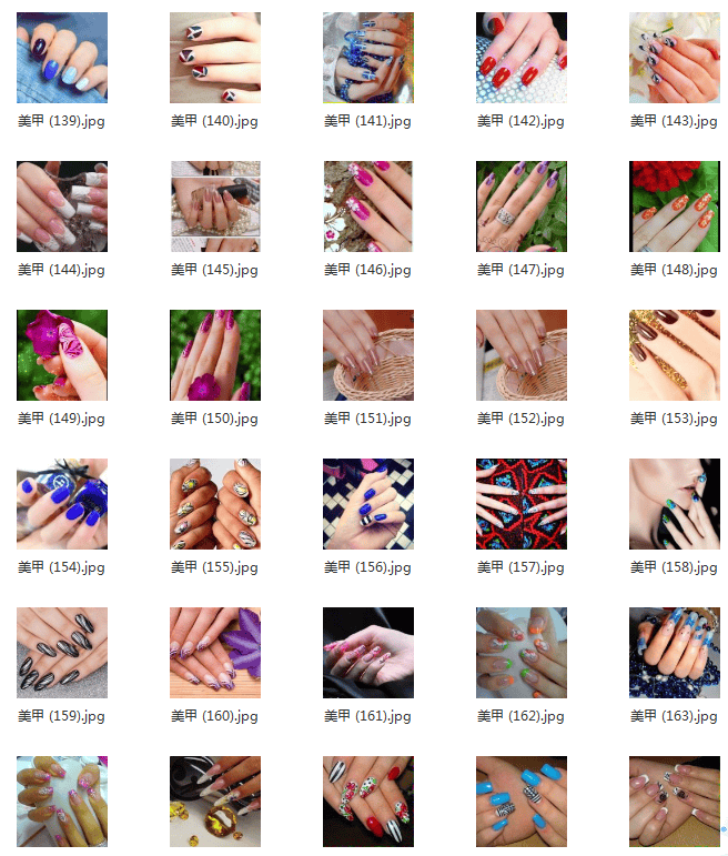 美甲图案图片素材库时尚潮流手指指甲美容美妆设计宣传海报高清