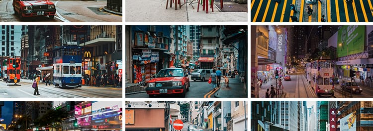 香港街道街头街景建筑夜景实拍城市风光海报设计高清JPG图片素材