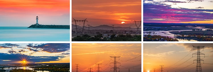 日出日落晚霞夕阳红朝霞黄昏云层云彩火烧云设计抖音摄影图片素材