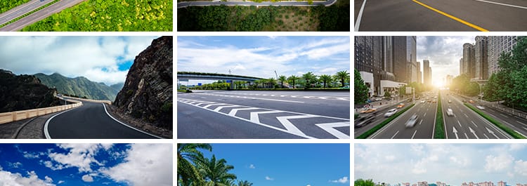 公路道路马路柏油高速公路路面城市夜景街景JPG抖音图片设计素材