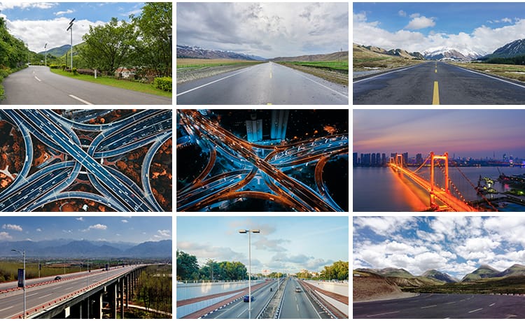 公路道路马路柏油高速公路路面城市夜景街景JPG抖音图片设计素材