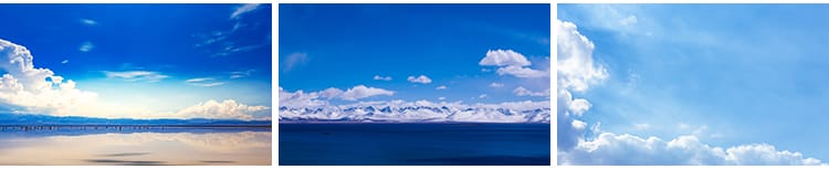 蓝天白云辽阔天空唯美清新云层云朵云团自然风景高清抖音图片素材