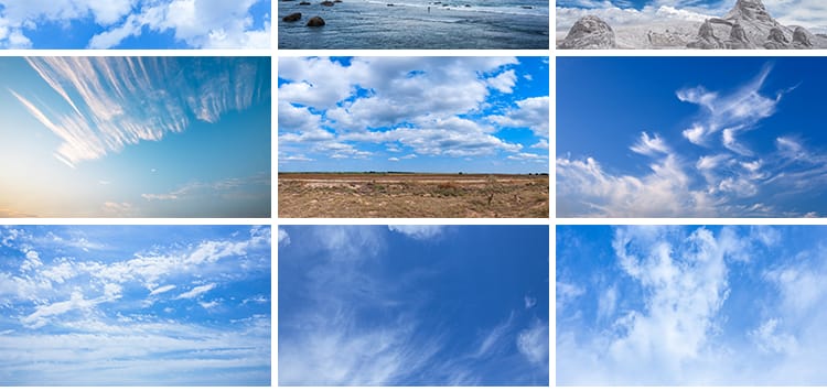 蓝天白云辽阔天空唯美清新云层云朵云团自然风景高清抖音图片素材