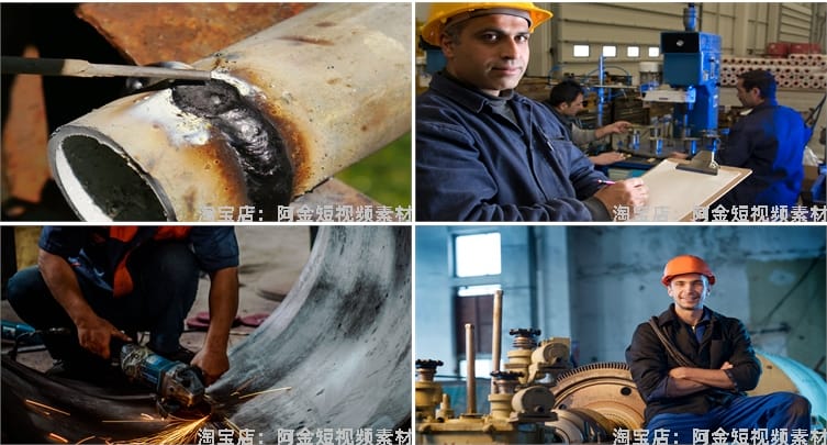 电焊机金属机械焊接切割图片工人车间焊工现代工业自动化高清素材