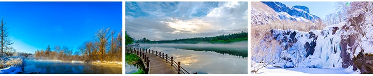 吉林长白山天池景观旅游风景瀑布二道白河雪山风光摄影照图片素材
