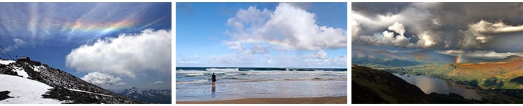 彩虹七彩虹自然景观天空蓝天雨后彩虹云彩美景色摄影照片图片素材