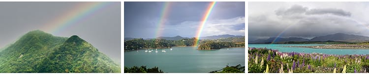 彩虹七彩虹自然景观天空蓝天雨后彩虹云彩美景色摄影照片图片素材