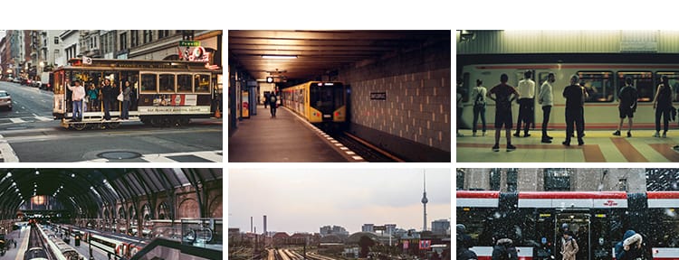 车站候车大厅站内站台火车列车地铁国外客流旅游人流旅客图片素材