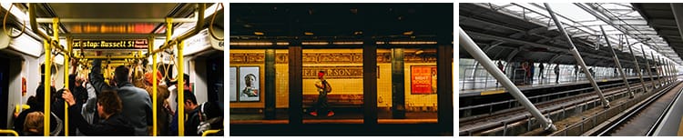 车站候车大厅站内站台火车列车地铁国外客流旅游人流旅客图片素材