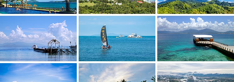 海南三亚旅游风景沙滩海岸海边海岛风光海滨海景蜈支洲岛图片素材