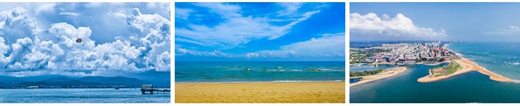 海南三亚旅游风景沙滩海岸海边海岛风光海滨海景蜈支洲岛图片素材