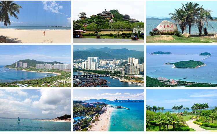 海南三亚旅游风景沙滩海岸海边海岛风光海滨海景蜈支洲岛图片素材