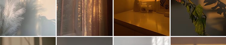 光影氛围室内唯美落日暖光打灯光抖音虚拟直播间背景绿幕图片素材