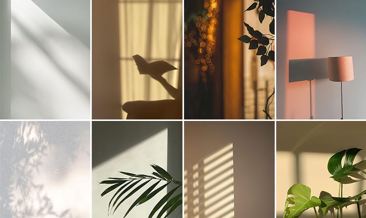 光影氛围室内唯美落日暖光打灯光抖音虚拟直播间背景绿幕图片素材