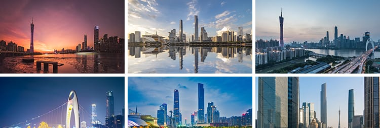 广州地标城市建筑全夜景灯风光小蛮腰塔珠江照片高清JPG图片素材