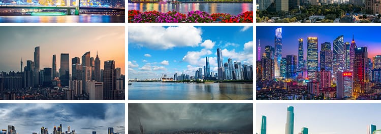 广州地标城市建筑全夜景灯风光小蛮腰塔珠江照片高清JPG图片素材