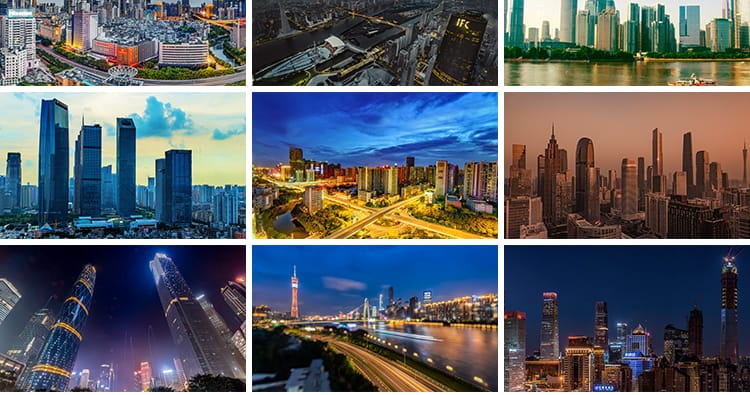 广州地标城市建筑全夜景灯风光小蛮腰塔珠江照片高清JPG图片素材