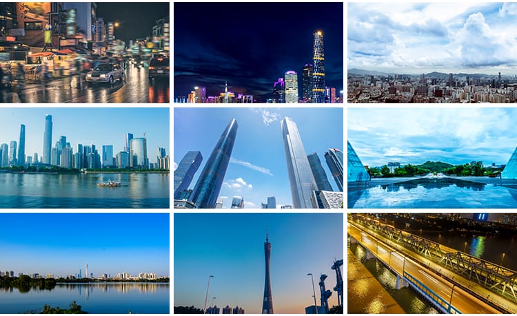 广州地标城市建筑全夜景灯风光小蛮腰塔珠江照片高清JPG图片素材