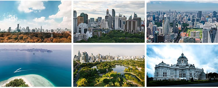 泰国风光东南亚曼谷清迈寺庙人文旅游风景城市建筑景观图片照素材