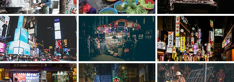 夜市地摊人间烟火气百姓市井生活百态人物日常摆摊贩小吃图片素材