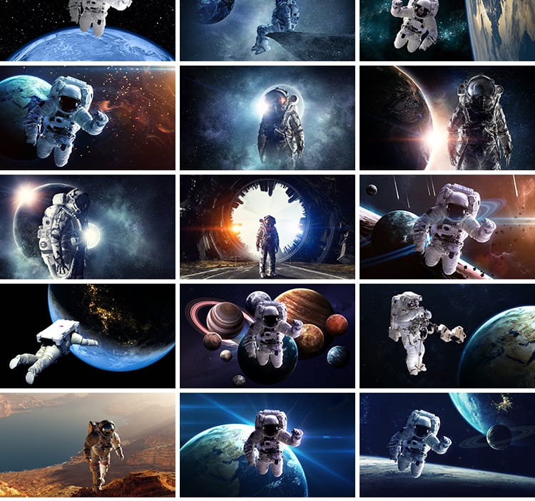 航天科技宇航员空间站月球星际星空太空宇宙探索星球科幻图片素材