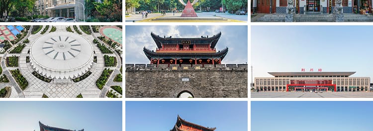 湖北荆州古城墙风光博物馆长江大桥旅游景点高清摄影JPG图片素材