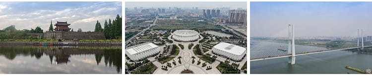 湖北荆州古城墙风光博物馆长江大桥旅游景点高清摄影JPG图片素材