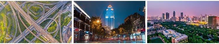 湖北武汉旅游风景城市建筑夜景风光长江大桥摄影抖音图片设计素材