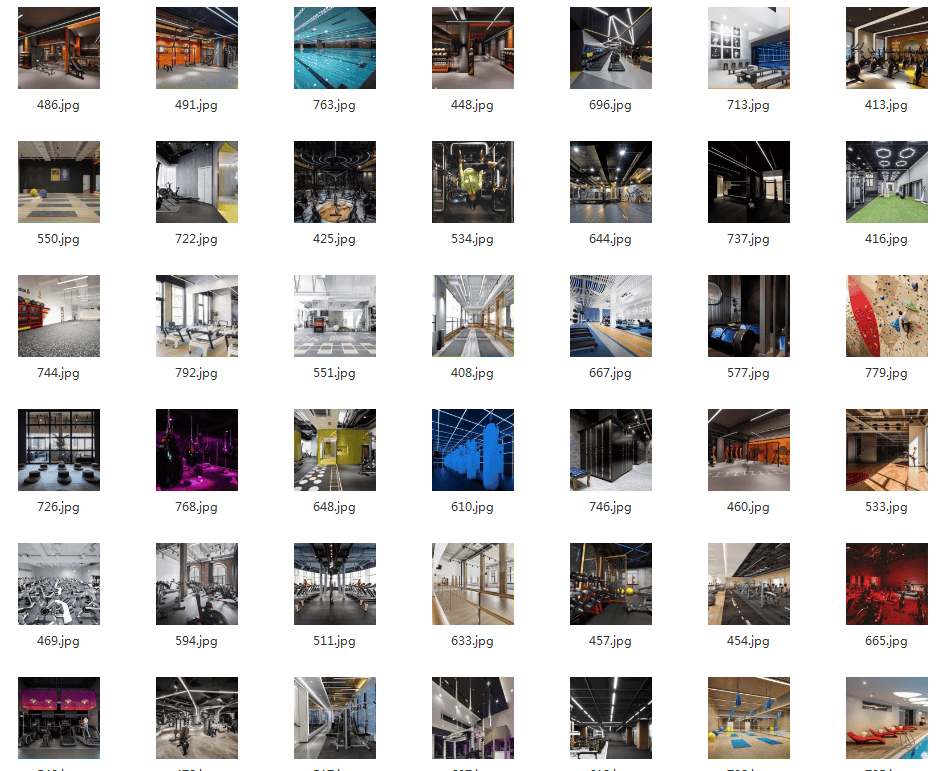 健身房运动抖音虚拟直播间绿幕直播背景素材高清背景图片短视频