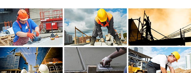 建筑工人施工工地城市房屋楼房建造安全生产民工程师现场图片素材