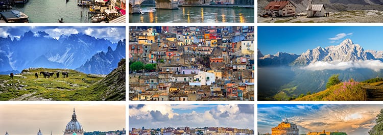 意大利地标城市建筑风光景观罗马威尼斯水城旅游风景照片图片素材