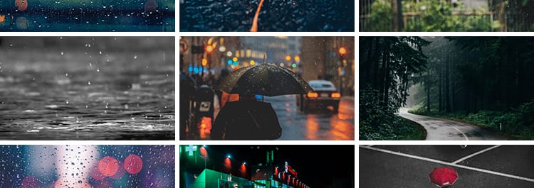 下雨天城市雨夜街景夜晚孤独情感窗户外玻璃雨滴唯美雨后图片素材