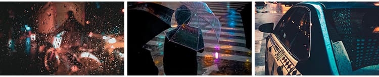 下雨天城市雨夜街景夜晚孤独情感窗户外玻璃雨滴唯美雨后图片素材