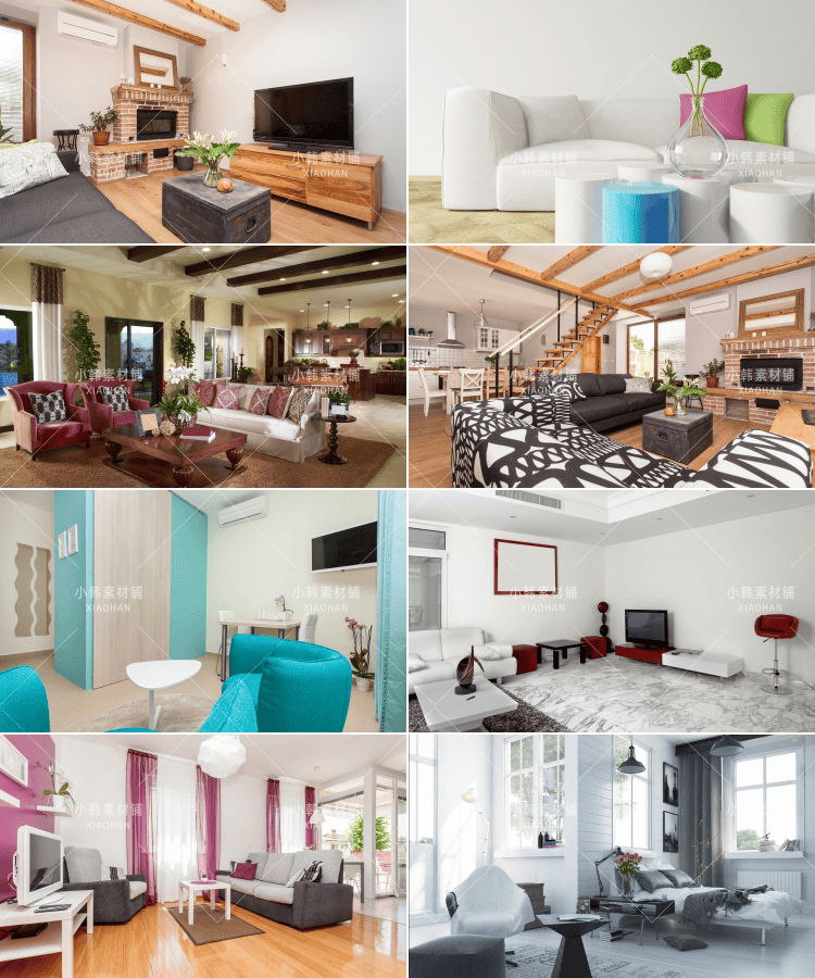 600款现代家居客厅茶几横版高清抖音自媒体pr剪辑背景图片素材