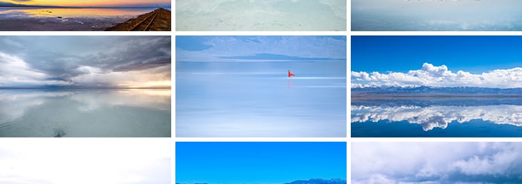 青海茶卡盐湖旅游景点小火车天空之境翡翠池自然风景JPG图片素材