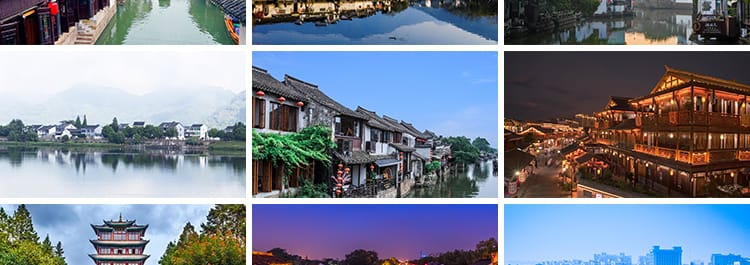 古镇古城夜景风光旅游风景乡村点照片摄影古建筑古风高清图片素材