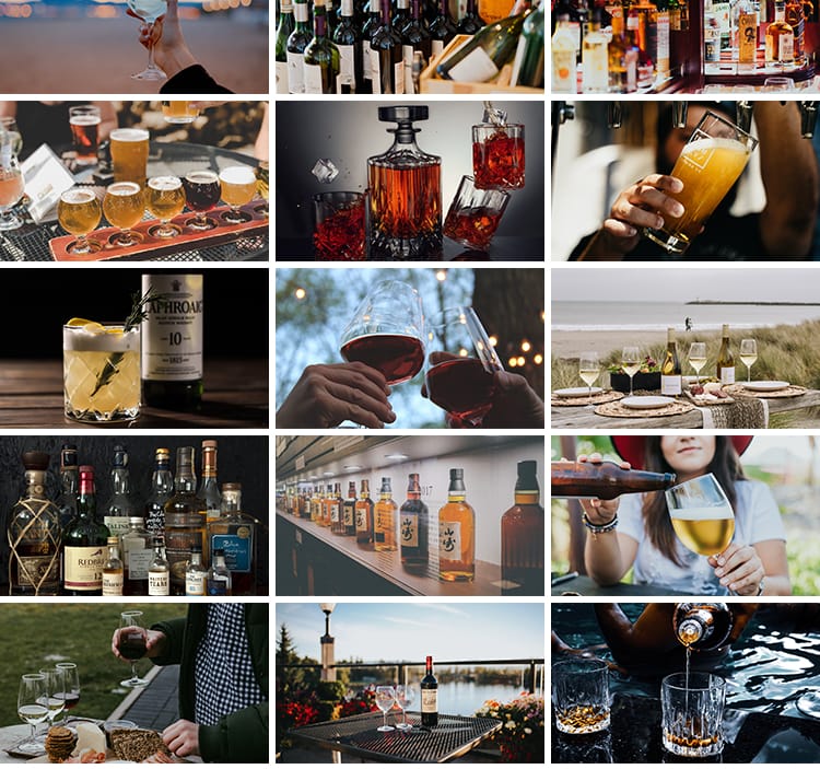 啤酒白酒洋酒烈酒吧夜店酒瓶红酒水饮酒文化威士忌饮料图片照素材