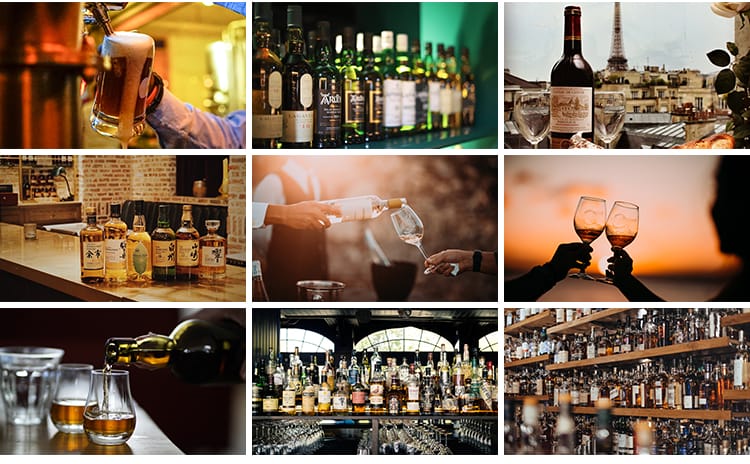 啤酒白酒洋酒烈酒吧夜店酒瓶红酒水饮酒文化威士忌饮料图片照素材